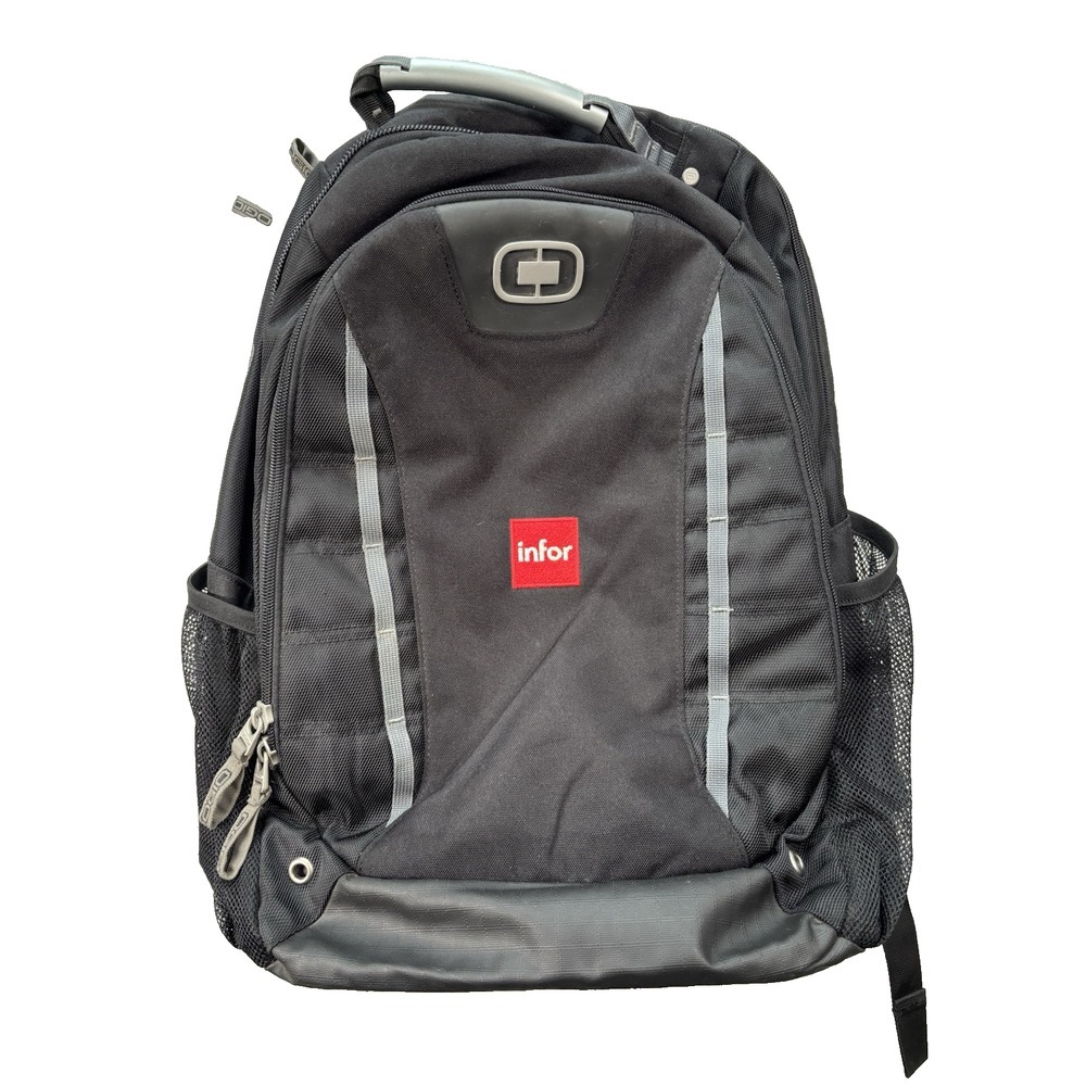 Ogio Backpack Black Tech Specs Metro Street Technical Computer Tablet Travel‎